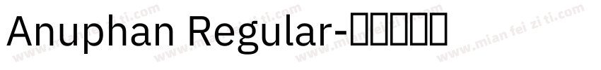 Anuphan Regular字体转换